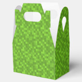 Grünes Pixelmuster Retro 8-Bit Gaming Geschenkschachtel (Geöffnet)