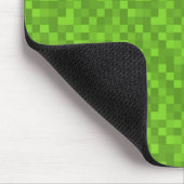 Grünes Pixelmuster Retro 8-Bit Gaming Mousepad (Ecke)