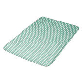 Grünes Polka-Punktmuster Badematte (Schrägansicht)