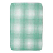 Grünes Polka-Punktmuster Badematte (Vorderseite Vertikal)
