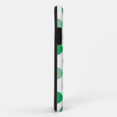 Grünes Polka-Punktmuster Case-Mate iPhone Hülle (Hinten/Rechts)