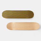 Grünes Polygonmuster Skateboard (Horizontal)