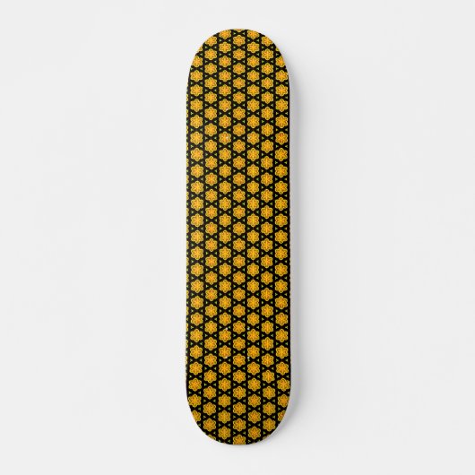 Grünes Polygonmuster Skateboard (Vorne)