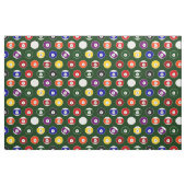 Grünes Pool-Ball-Billard-Muster-große Wiederholung Stoff (Yard (91,4 cm))