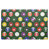 Grünes Pool-Ball-Billard-Muster-große Wiederholung Stoff (Fat Quarter (45,7 x 55,9 cm))