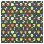 Grünes Pool-Ball-Billard-Muster-kleine Stoff (Muster)
