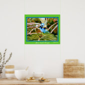 Grünes Poster von Tanager Fine Art (Küche)