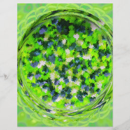 Grünes Potpourri-Scrapbook-Papier 2-seitig bedruck