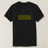 Grünes Protestzeichen T-Shirt (Design vorne)