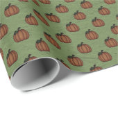 Grünes Pumpkettenwackelpapier Geschenkpapier (Rolleneckpunkt)