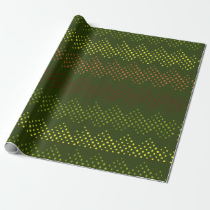 Grünes Punkte-Muster-Wrap-Papier Geschenkpapier