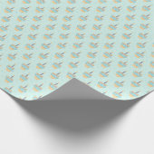 Grünes Pupcake Wrapping Paper für Hunde - Klein Geschenkpapier (Ecke)