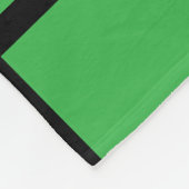 Grünes Quadratmuster mit schwarzen Rändern Fleecedecke (Ecke)