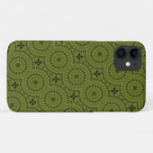 Grünes Rad-Mandala Case-Mate iPhone Hülle (Rückseite (Horizontal))