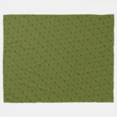 Grünes Rad Mandala / Grünes Krass Mandala Fleecedecke (Vorderseite (Horizontal))