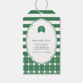 Grünes Rechteck Geschenkanhänger