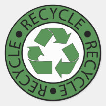 Grünes Recycling-Symbol, gehen Sie grün, Earth Day