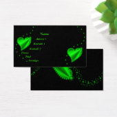 grünes Regenbogenherz mit Sternen auf schwarz (Schreibtisch)