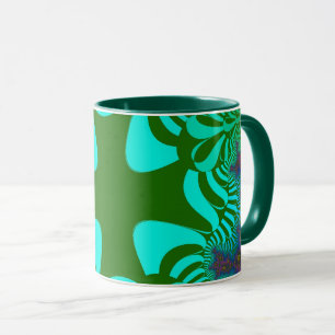 Grünes Regenbogenkreuz Tasse