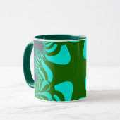 Grünes Regenbogenkreuz Tasse (Vorderseite Links)