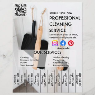 Grünes Reinigen Fotoplakat mit Abreißlaschen Flieg Flyer