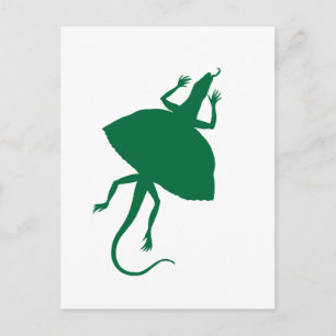 Grünes Reptil Postkarte