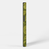Grünes Retro-Blumenmuster iPhone-Case iPhone Hülle (Rechte Seite)
