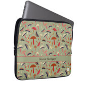 Grünes Retro Vintag Inspiriert Personalisiertes Pi Laptopschutzhülle (Vorne Rechts)