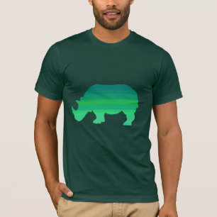 Grünes Rhino-Shirt T-Shirt