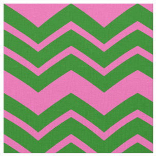 Grünes Rosa Chevron-Zickzack-Design  Stoff
