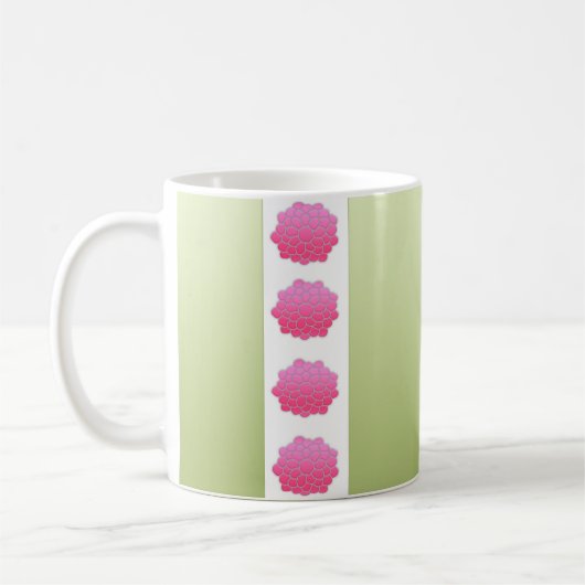 grünes Rosa Kaffeetasse (Links)