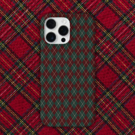 Grünes & rotes Burgund Argyle Weihnachtsfest iPhone 16 Pro Max Hülle