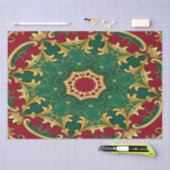 Grünes rotes Dekorationspapier Seidenpapier (Handwerk)