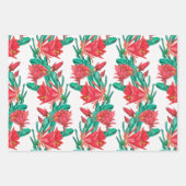 Grünes rotes Kaktusmuster Geschenkpapier Set (Vorderseite 2)