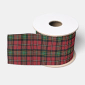 Grünes rotes Karo-Weihnachten Ripsband (Spule)