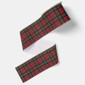 Grünes rotes Karo-Weihnachten Ripsband (Rückseite)