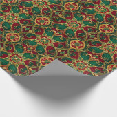 Grünes Rotweihnachtsbuch Geschenkpapier (Ecke)
