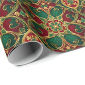 Grünes Rotweihnachtsbuch Geschenkpapier (Rolleneckpunkt)