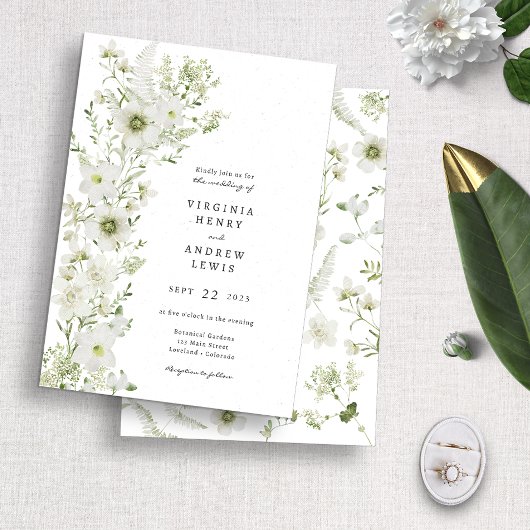 Grünes Rustikales Boho Hochzeitseinladung Einladung