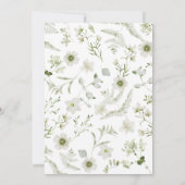 Grünes Rustikales Boho Hochzeitseinladung Einladung (Rückseite)