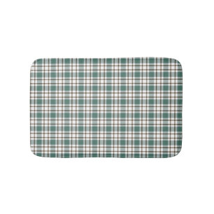 grünes Schachbrettmuster Badematte