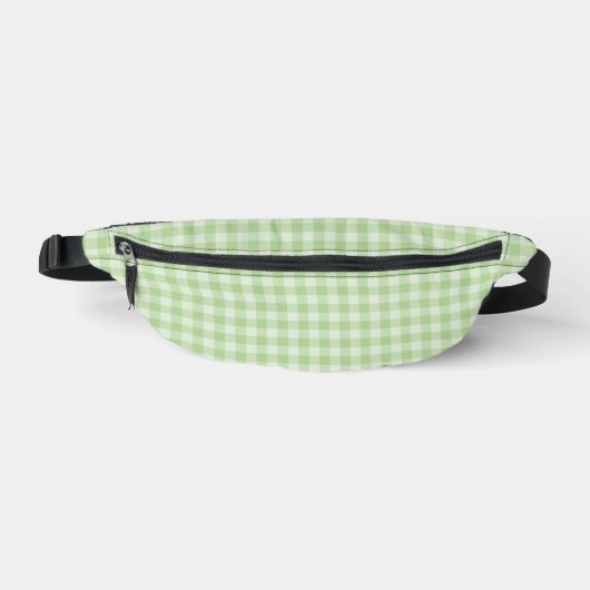Grünes Schachbrettmuster Bauchtasche (Vorderseite)