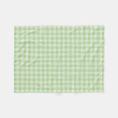 Grünes Schachbrettmuster Fleecedecke (Vorderseite (Horizontal))