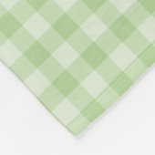 Grünes Schachbrettmuster Fleecedecke (Ecke)