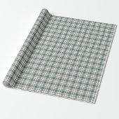 grünes Schachbrettmuster Geschenkpapier (Ungerollt)