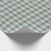 grünes Schachbrettmuster Geschenkpapier (Ecke)