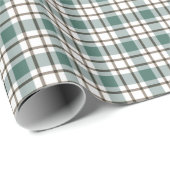grünes Schachbrettmuster Geschenkpapier (Rolleneckpunkt)