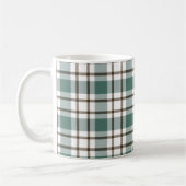 grünes Schachbrettmuster Kaffeetasse (Links)
