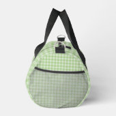 Grünes Schachbrettmuster Klein Duffle Bag (Rechts)