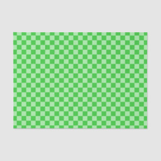 Grünes Schachbrettmuster Seidenpapier